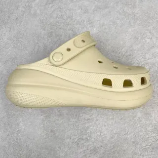 Crocs Echo Clog beige plataforma espuma zueco