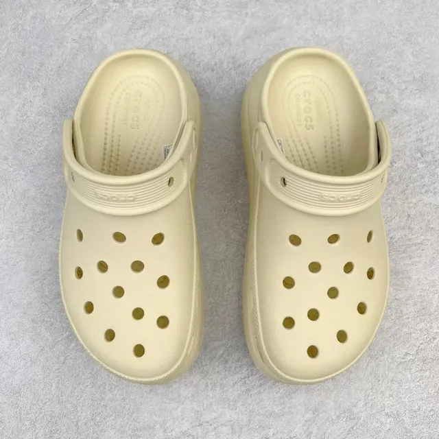 Crocs Echo Clog Beige Platform Foam Clog 9