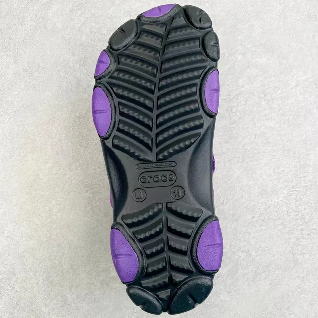 Crocs Echo Clog Black Purple Teal Strap Clog 2
