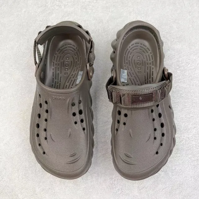 Crocs Echo Clog Brown Molded Foam Ventilated Clog 9