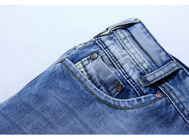 Diesel Azul Marrom Lavado Médio Denim Desgastado Costura Superior Amarela Contraste Jeans 6