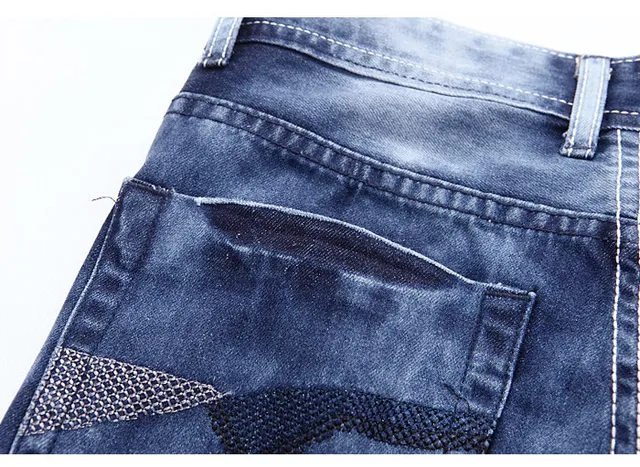 Diesel Distressed Medium-Wash Blue Denim Shorts 7