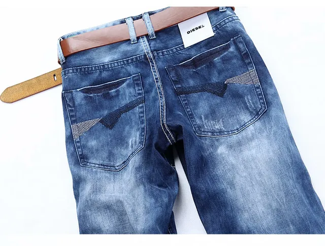 Diesel Distressed Medium-Wash Blue Denim Shorts 10