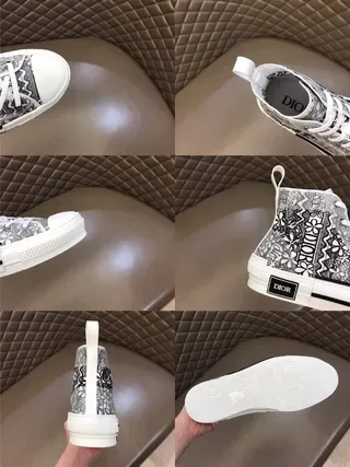 Dior B23 High-Top Monogram Print Lifestyle Sneakers 2