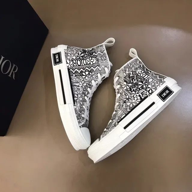 Dior B23 High-Top Monogram Print Lifestyle Sneakers 3