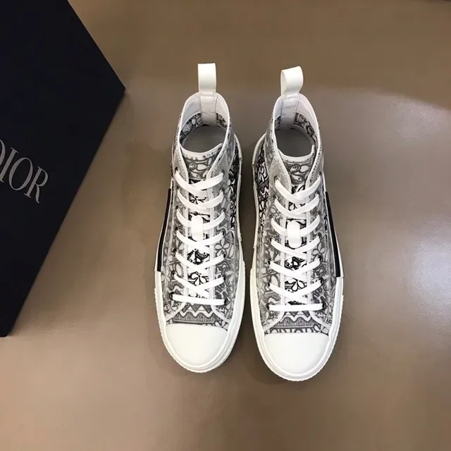 Dior B23 High-Top Monogram Print Lifestyle Sneakers 5