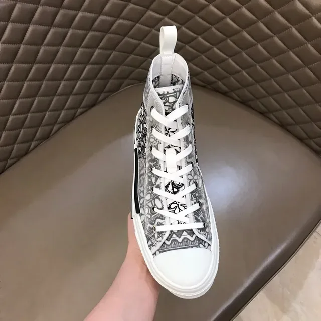 Dior B23 High-Top Monogram Print Lifestyle Sneakers 7