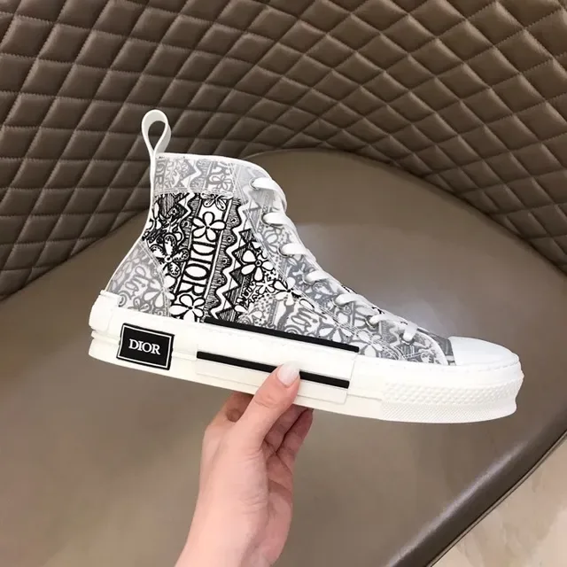 Dior B23 High-Top Monogram Print Lifestyle Sneakers 8