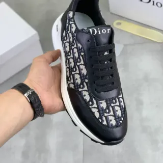 Dior B23 Monogram Sneakers Lifestyle Noir et Beige
