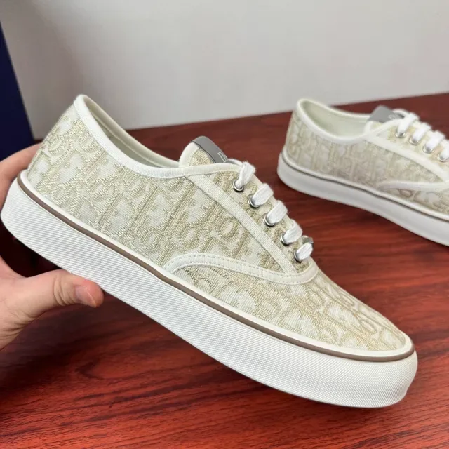 Dior B23 Monogram Canvas Off-White Lifestyle Sneakers 4