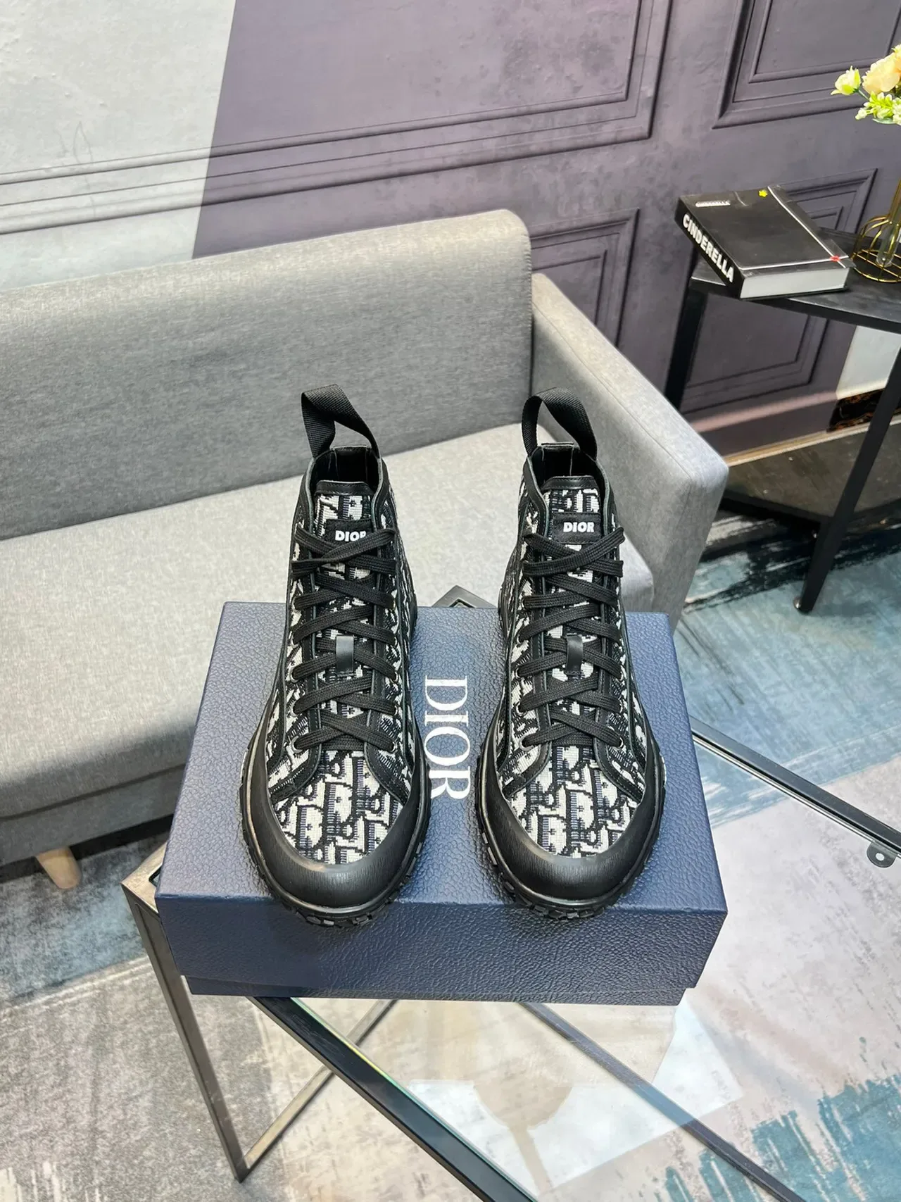 Dior B23 Monogram Sneakers Lifestyle Hautes 3