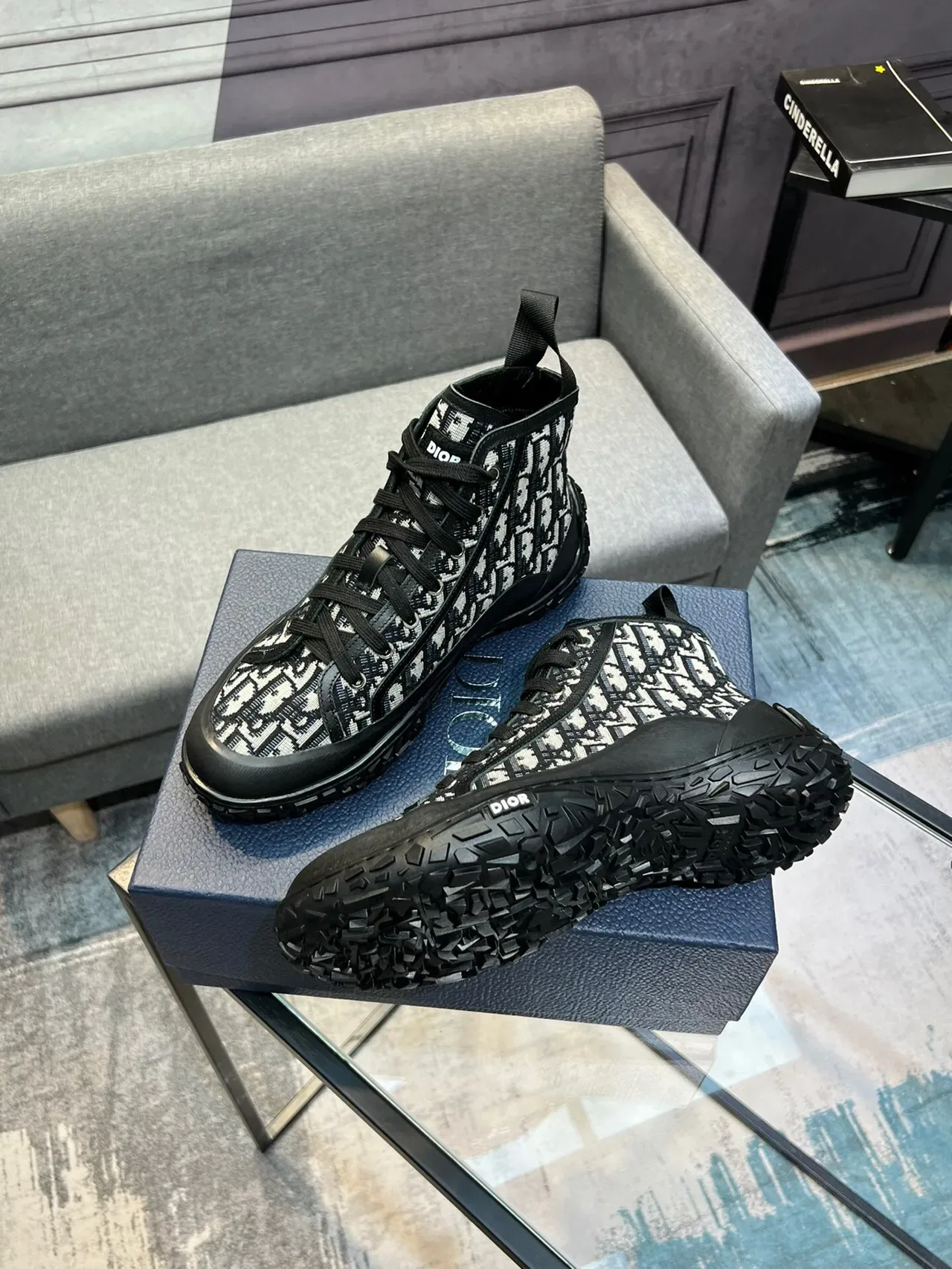 Dior B23 Monogram Sneakers Lifestyle Hautes 5
