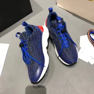 Dior B23 Monogram Perforated Blue Lifestyle Sneakers