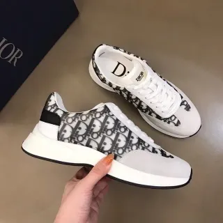 Dior B23 Monogram White and Black Lifestyle Sneakers
