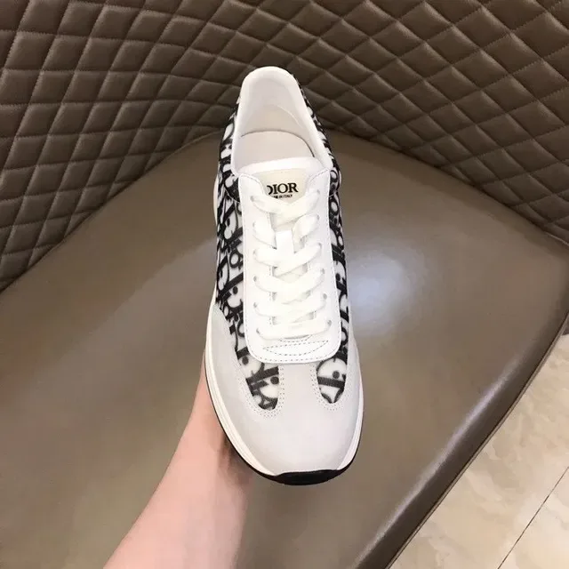 Dior B23 Monogram White and Black Lifestyle Sneakers 9