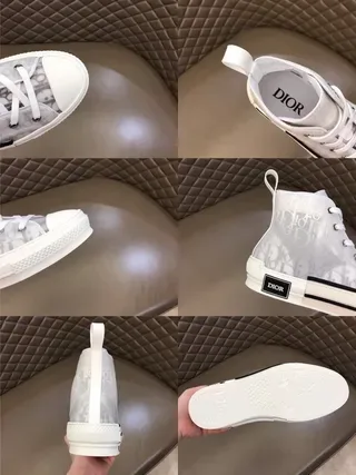 Dior B23 Transparent Monogram High-Top Lifestyle Sneakers 2
