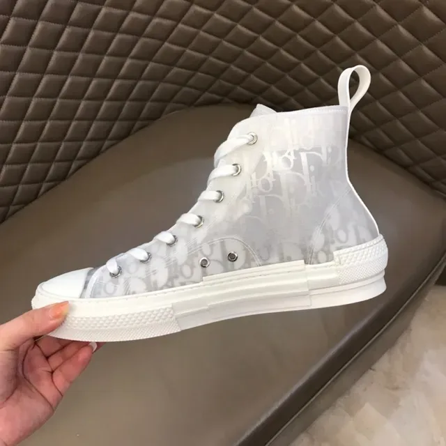 Dior B23 Transparent Monogram High-Top Lifestyle Sneakers 3