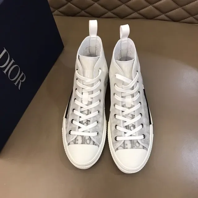 Dior B23 Transparent Monogram High-Top Lifestyle Sneakers 5