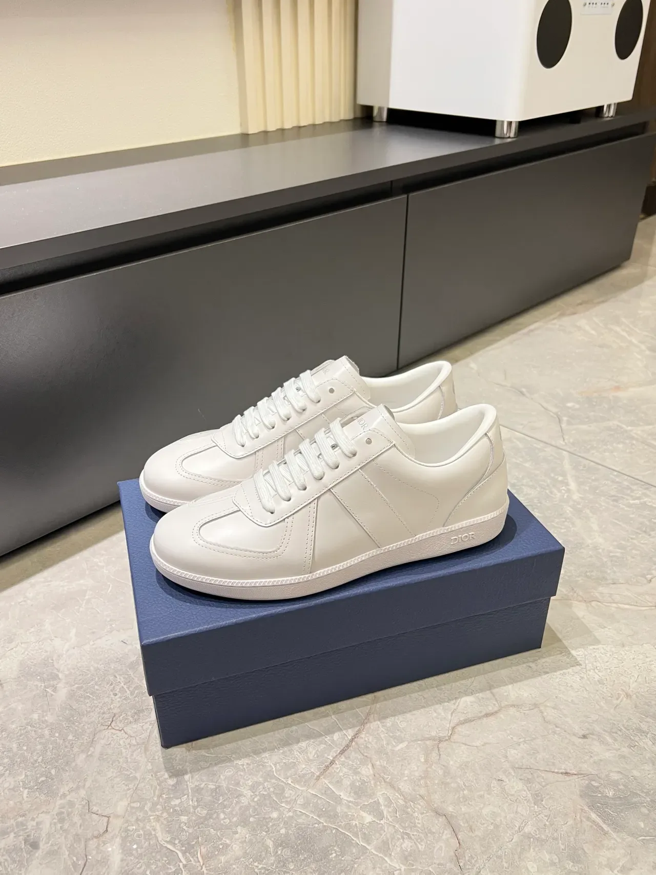 Dior B23 White Leather Lifestyle Sneakers 4
