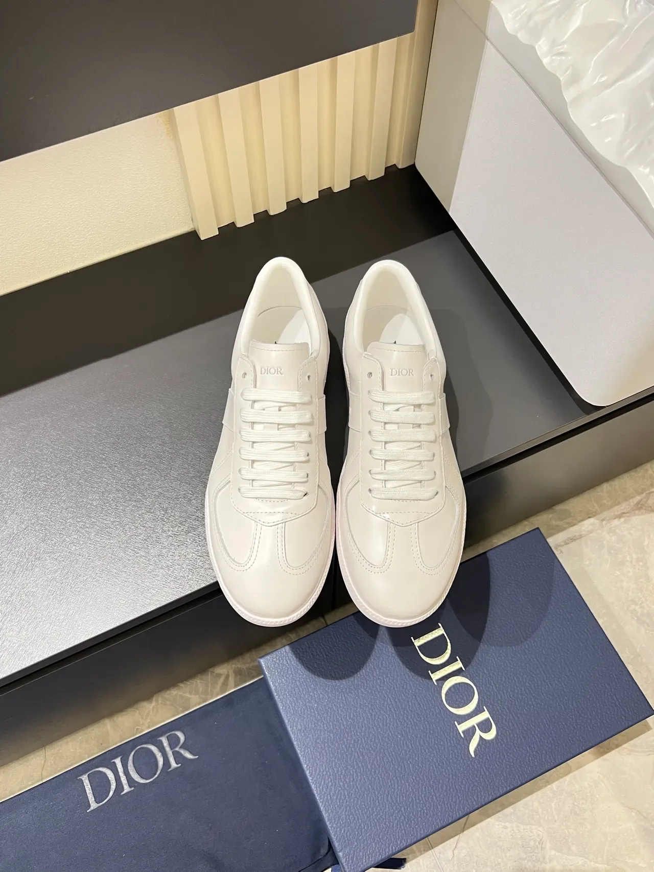 Dior B23 White Leather Lifestyle Sneakers 5
