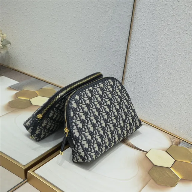 Dior Black Beige Oblique Monogram Canvas Rounded Rectangular Silhouette Tote Bag 9