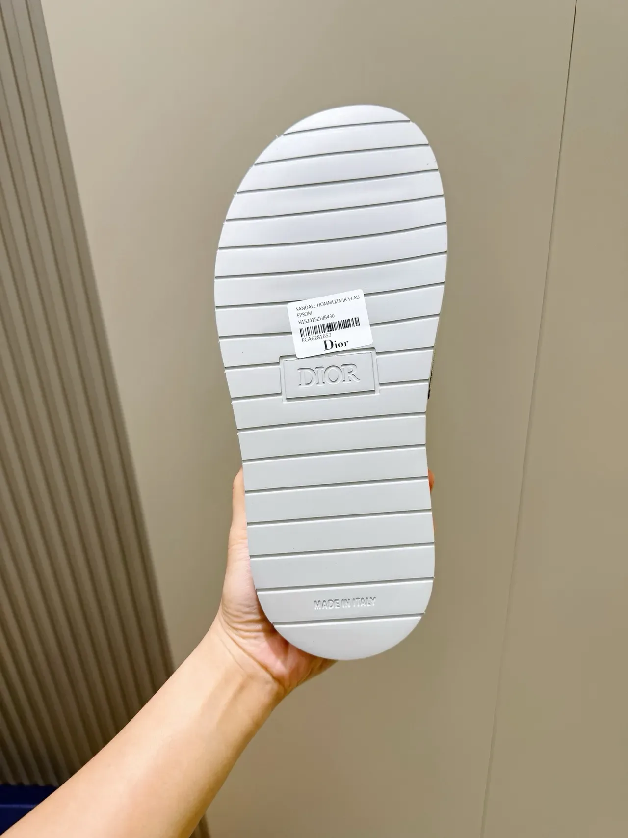 Dior Gray Black Monogrammed Strap Slippers 2