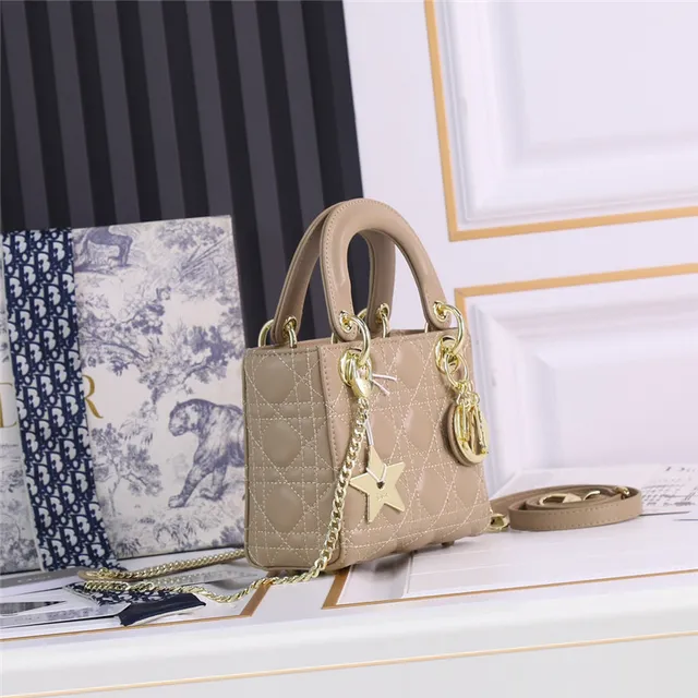 Dior Lady Black Silver Quilted Cannage Top-Handle Handbag 18