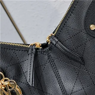 Dior Navy Beige Monogram Canvas Drawstring Closure Hobo Bag 17