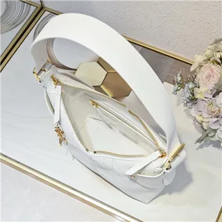 Dior Navy Beige Monogram Canvas Drawstring Closure Hobo Bag 21