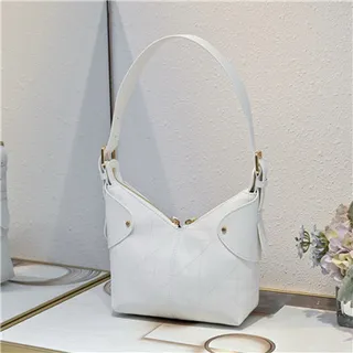 Dior Navy Beige Monogram Canvas Drawstring Closure Hobo Bag 24