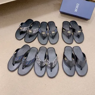 Dior Oblique Monogram Thong Slippers