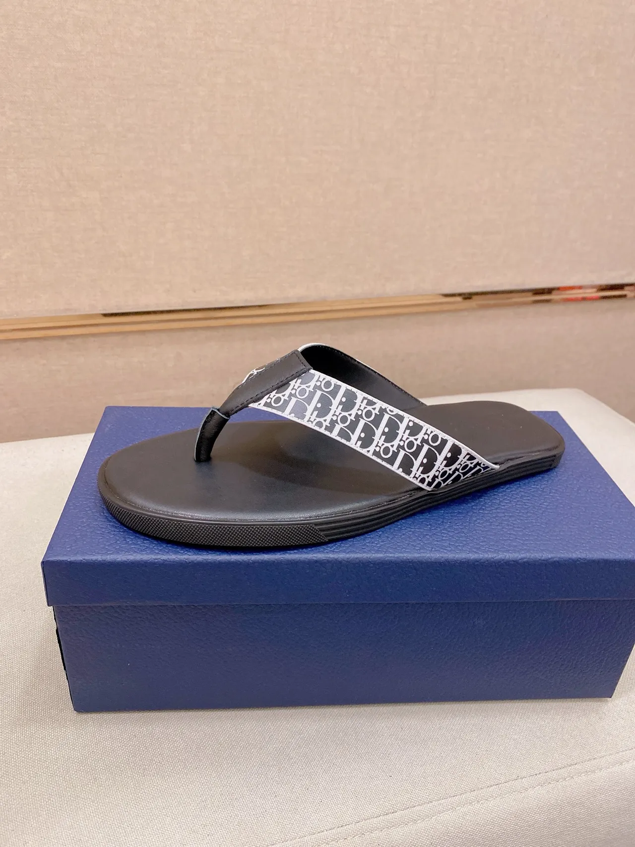 Dior Oblique Monogram Thong Slippers 11