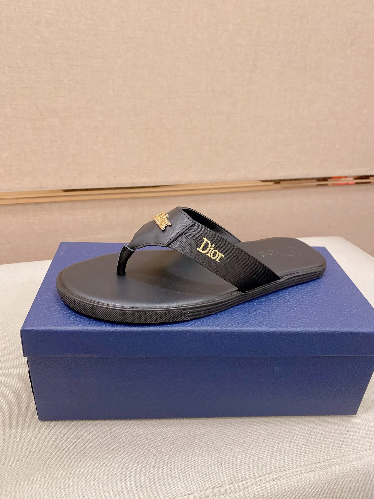 Dior Oblique Monogram Thong Slippers 14