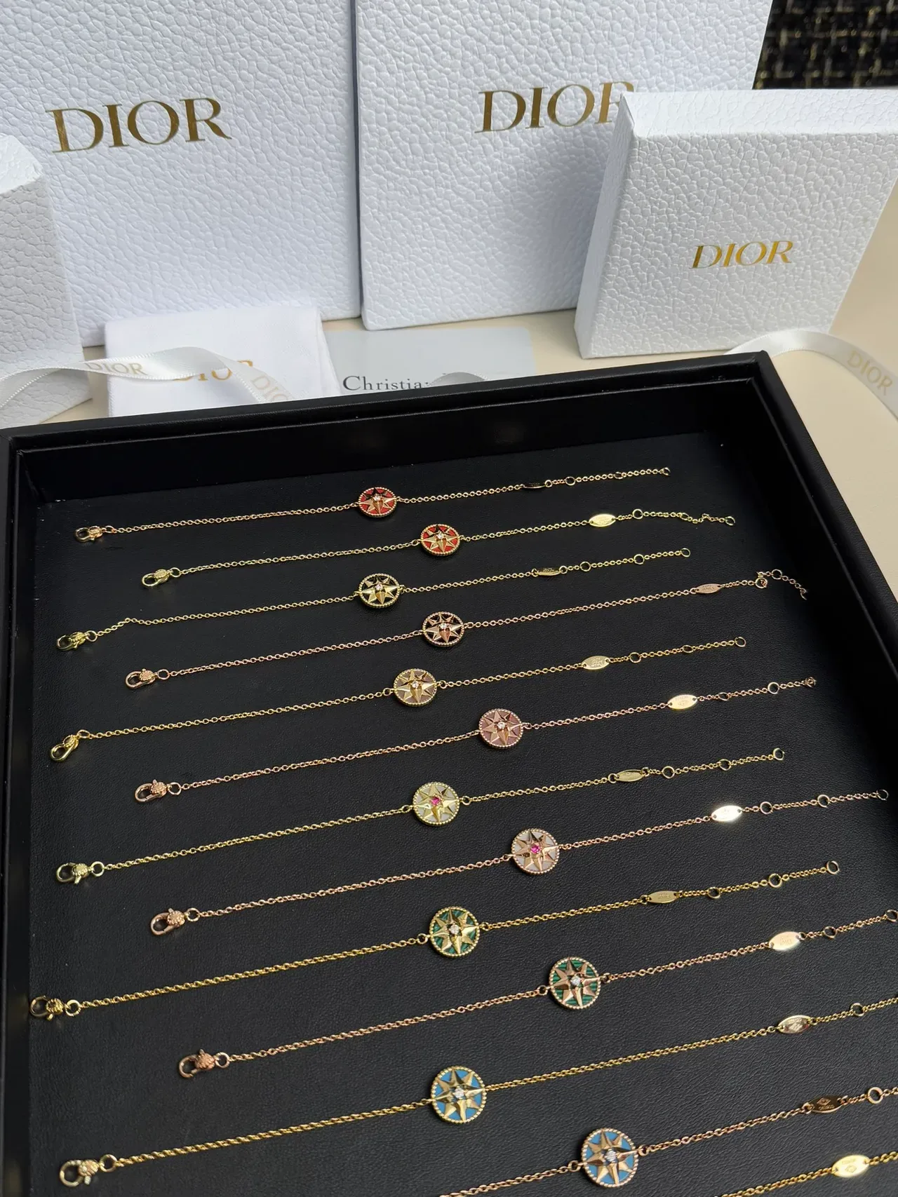 Dior Rose des Vents Compass Star سوارات مينا تشارم 8