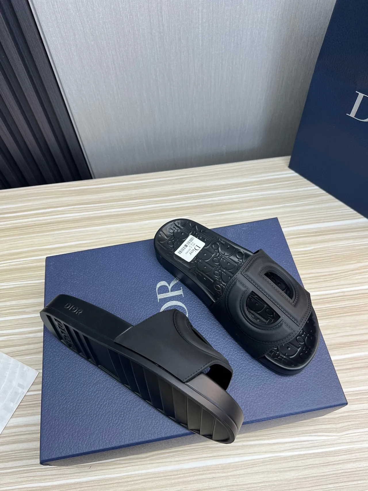 Dior Slide Black Molded Rubber Slipper 5