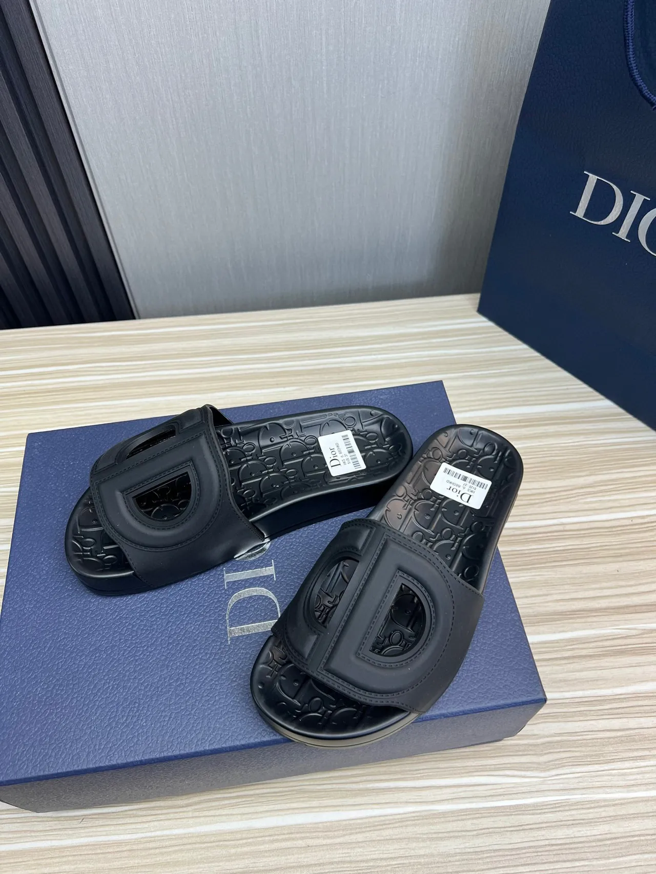 Dior Slide Black Molded Rubber Slipper 7