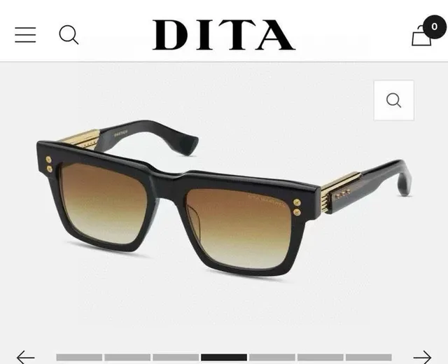 DITA Warthen Limited Edition Matte Black Square Sunglasses 5