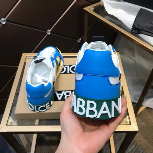 Dolce & Gabbana Portofino حذاء رياضي أسلوب حياة متعدد الألوان بتصميم لوحات 9