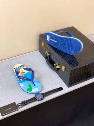 Dolce & Gabbana Sandales Flip-Flop Thématiques Plage Imprimées 5