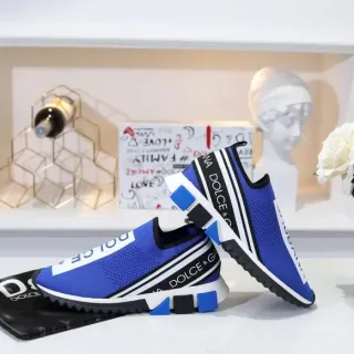 Dolce & Gabbana Speed Trainer Royal Blue White Black Lifestyle Sneakers