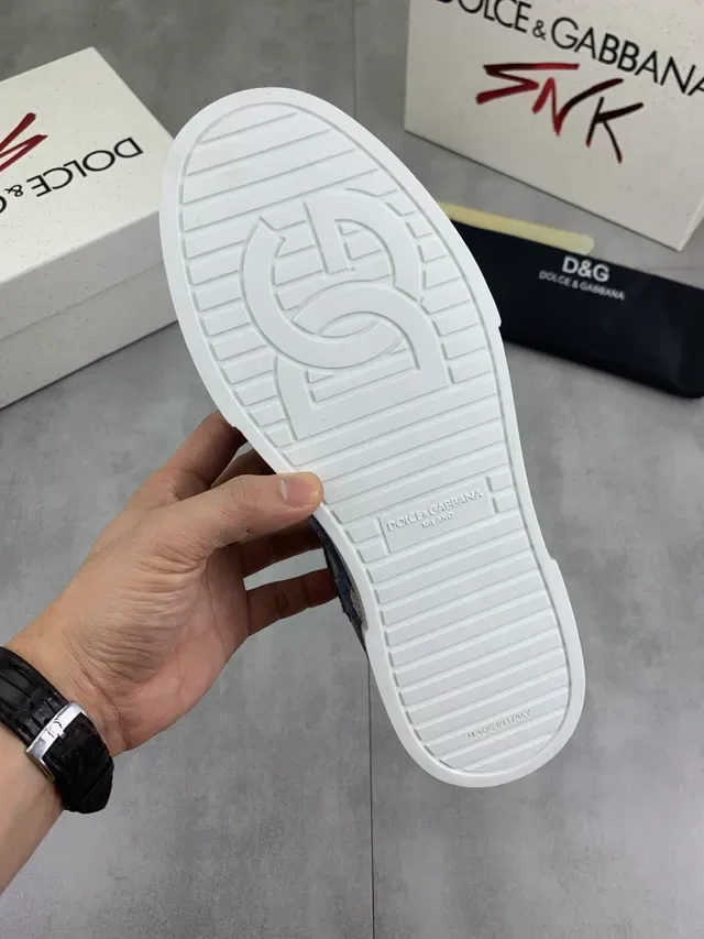 Dolce & Gabbana Denim and Mesh Platform Lifestyle Sneakers 2
