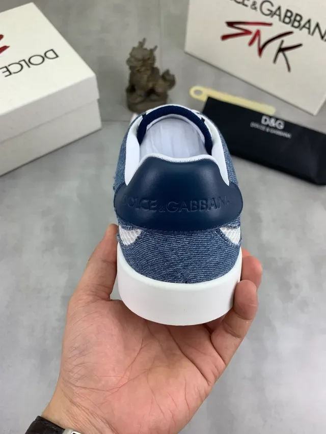 Dolce & Gabbana Denim and Mesh Platform Lifestyle Sneakers 3