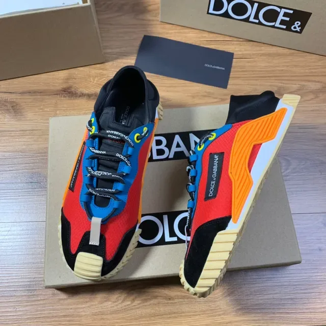 Dolce & Gabbana Multicolor Mixed-Material Fashion Sneaker 5