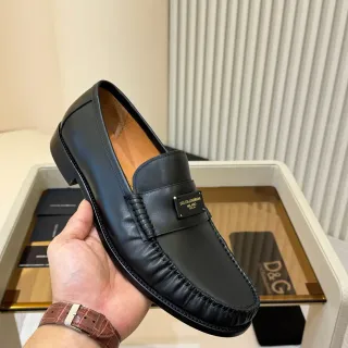 Dolce & Gabbana Portofino Black Leather Loafer