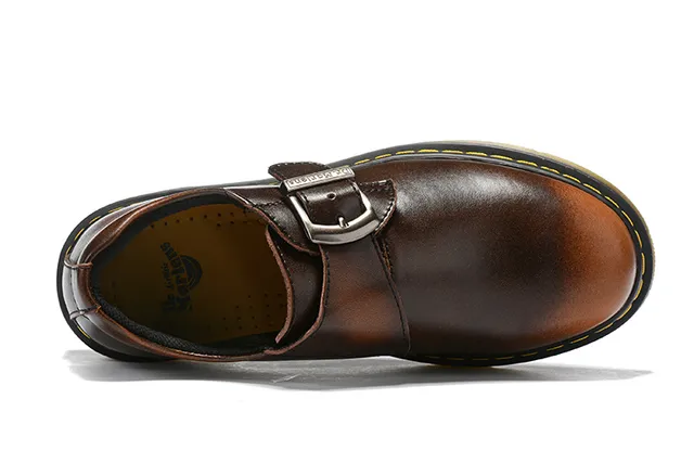 Dr. Martens 1461 Monk Black Leather Single-Strap Monk Shoe 5