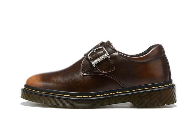 Dr. Martens 1461 Monk Black Leather Single-Strap Monk Shoe 7