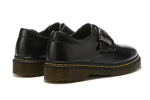 Dr. Martens 1461 Monk Black Leather Single-Strap Monk Shoe 9