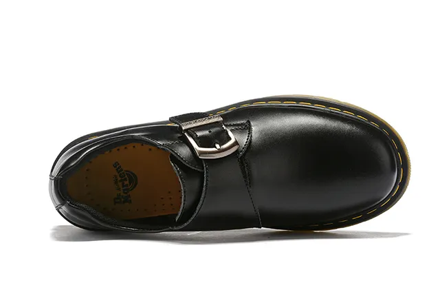 Dr. Martens 1461 Monk Black Leather Single-Strap Monk Shoe 11