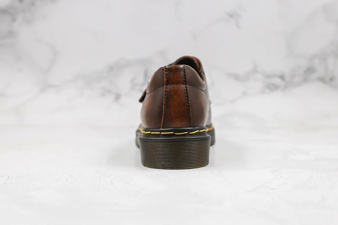 Dr. Martens 1461 Monk Brown Leather Single-Strap Monk Shoe 2