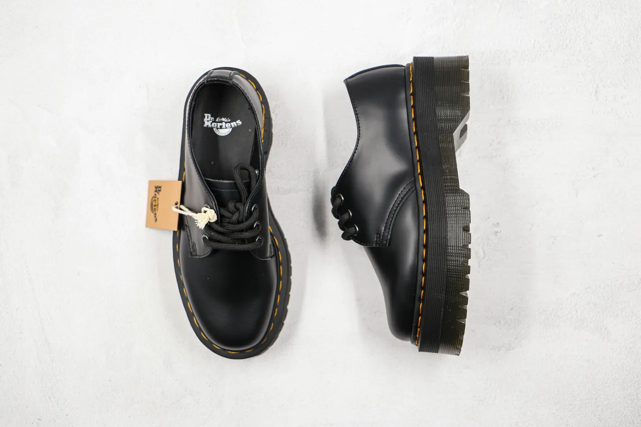 Dr. Martens Jadon Platform 黑色皮革牛津鞋 3